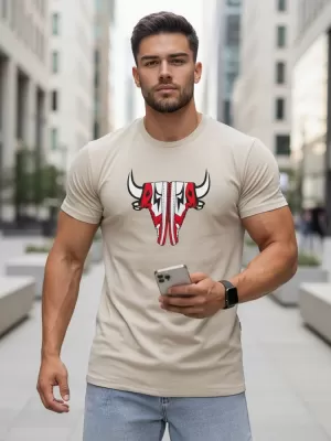 Мъжка тениска DSTREET RX4932 БЕЖОВО