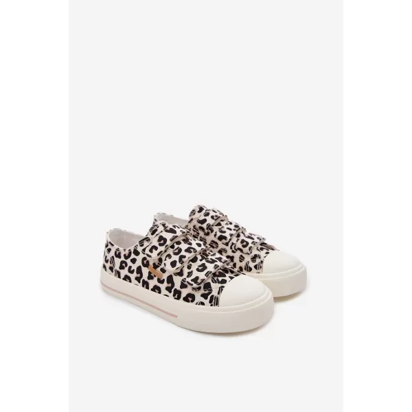  Детски кецове BIG STAR SHOES TT374171 ЧЕРНО/БЕЖОВО 