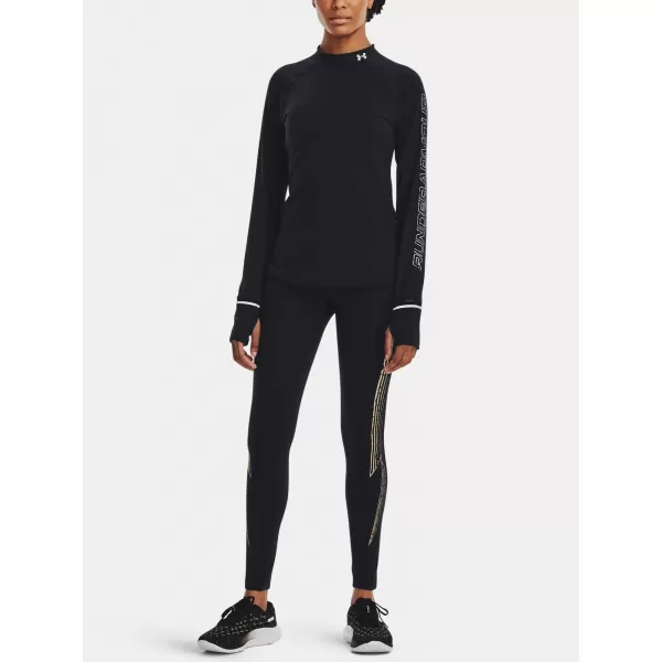  Дамска тениска UNDER ARMOUR UA OUTRUN THE COLD LS 1373208-001 ЧЕРЕН 