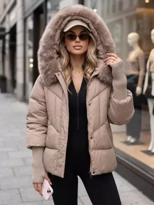 Дамско яке DSTREET TY5740 БЕЖОВО