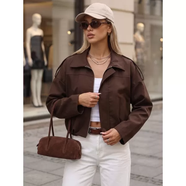  Дамско яке DSTREET TY5956 КАФЯВО 