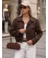 Дамско яке DSTREET TY5956 КАФЯВО