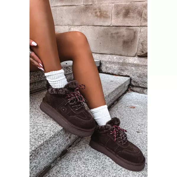  Дамски снежни човеци BIG STAR SHOES UU274312 ШОКОЛАД 