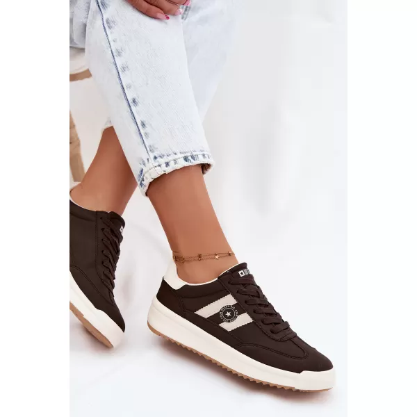  Дамски кецове BIG STAR SHOES UU274024 КАФЯВО/БЕЖОВО 