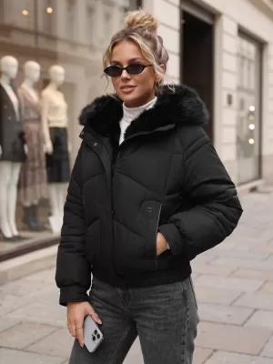 Дамско яке DSTREET TY6007 ЧЕРЕН