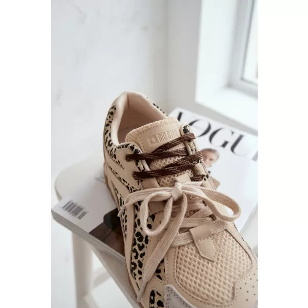  Дамски кецове BIG STAR SHOES TT274549 БЕЖОВО 
