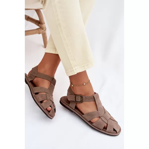  Дамски сандали BIG STAR SHOES TT274250 БЕЖОВО 