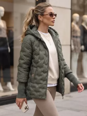 Дамско яке DSTREET TY5869 ЗЕЛЕНО