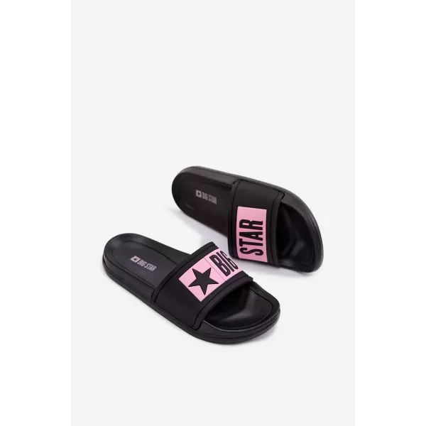  Детски чехли BIG STAR SHOES TT374A004 ЧЕРНО/РОЗОВО 