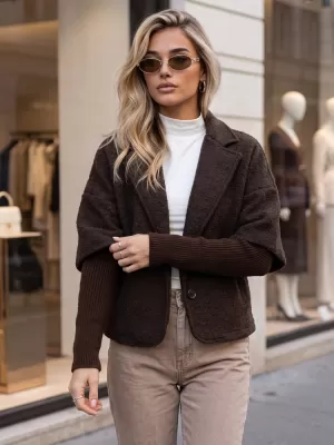 Дамско палто DSTREET NY0843 КАФЯВО