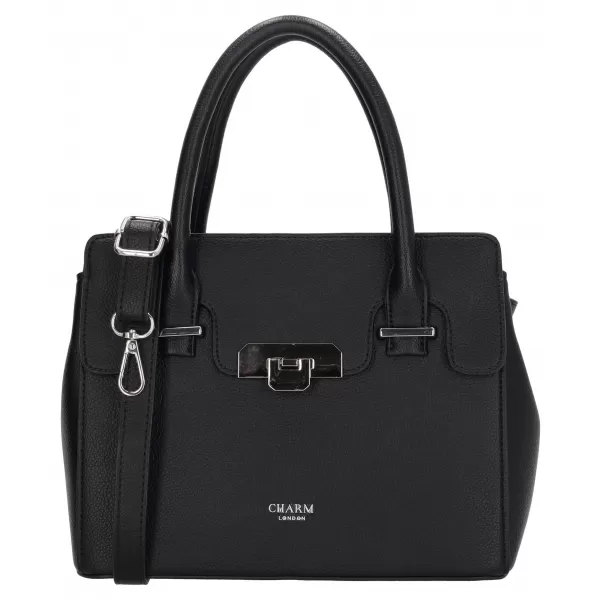  Дамска чанта CHARM LONDON Soho W01436 Black ЧЕРЕН 