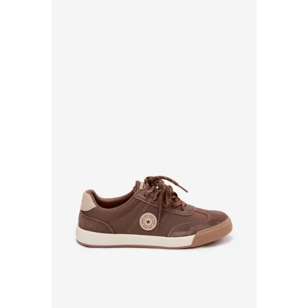  Дамски кецове BIG STAR SHOES UU274002 КАФЯВО/БЕЖОВО 