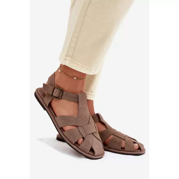 Дамски сандали BIG STAR SHOES TT274250 БЕЖОВО 