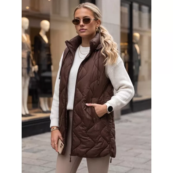  Дамски елек DSTREET TY6013 КАФЯВО 