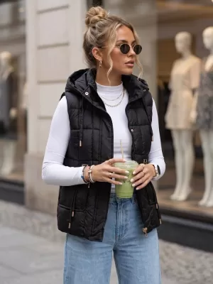 Дамски елек DSTREET TY5973 ЧЕРЕН