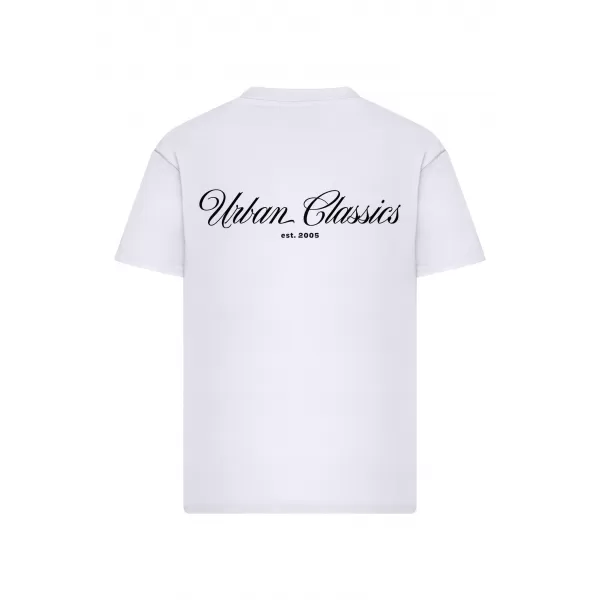  Мъжка тениска URBAN CLASSICS TB8757 БЯЛО 