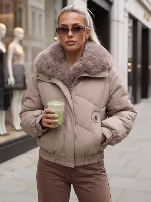 Дамско яке DSTREET TY6009 КАРАМЕЛ