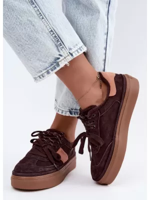 Дамски кецове BIG STAR SHOES UU274770 КАФЯВИ/БЕЖОВИ СЕНКИ