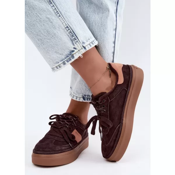  Дамски кецове BIG STAR SHOES UU274770 КАФЯВИ/БЕЖОВИ СЕНКИ 