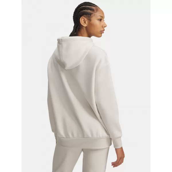  Дамски суичър UNDER ARMOUR ICON FLEECE OS HOODIE 1379495-111 БЯЛО 