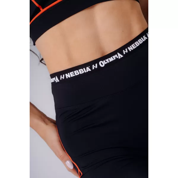  Дамски шорти NEBBIA OLYMPIA HIGH-WAIST 937 ЧЕРЕН 
