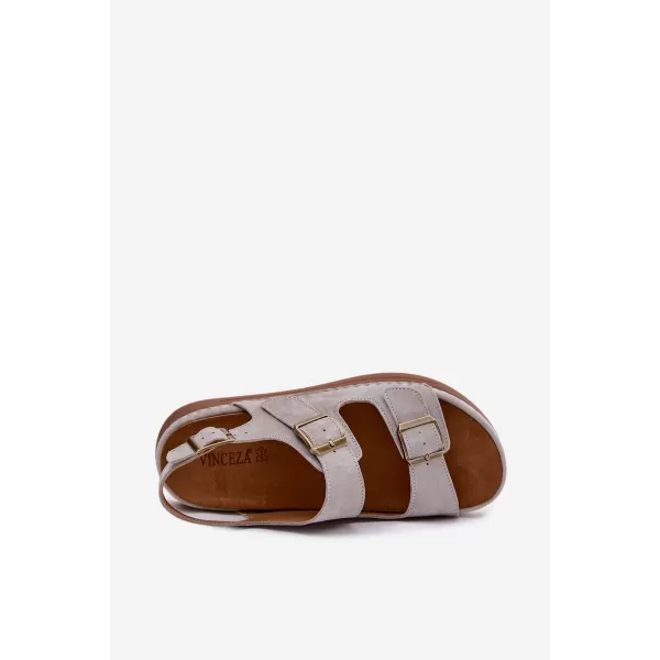  Дамски сандали VINCEZA 79620 СИВО 