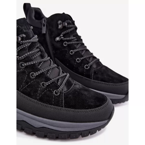  Мъжки зимни боти BIG STAR SHOES UU174246 ЧЕРЕН 