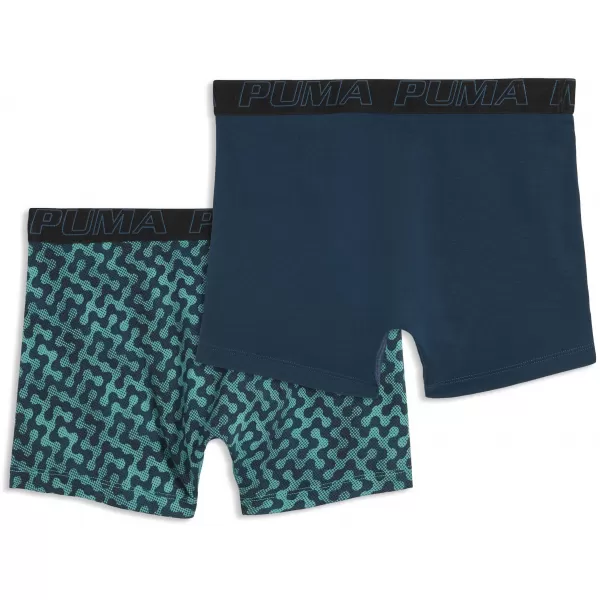  Мъжки боксерки PUMA MEN GRAPHICAL PRINT BOXERS 2P 94780403 ЗЕЛЕНО КОМБО 
