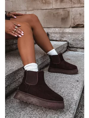 Дамски обувки BIG STAR SHOES UU274174 КАФЯВИ/БЕЖОВИ СЕНКИ