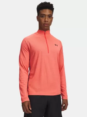 Мъжка тениска UNDER ARMOUR TECH TEXTURED 1/2 ZIP 1382797-690 ЧЕРВЕНО