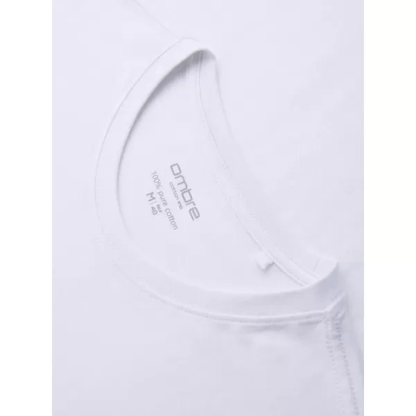  Мъжка тениска OMBRE OM-LSBL-0142 БЯЛО 