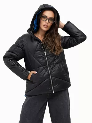 Дамско яке SUBLEVEL D50048X44517A2 ЧЕРЕН