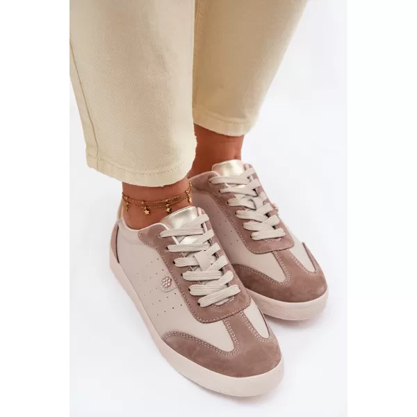  Дамски кецове S.BARSKI LR61-7091 БЕЖОВО 