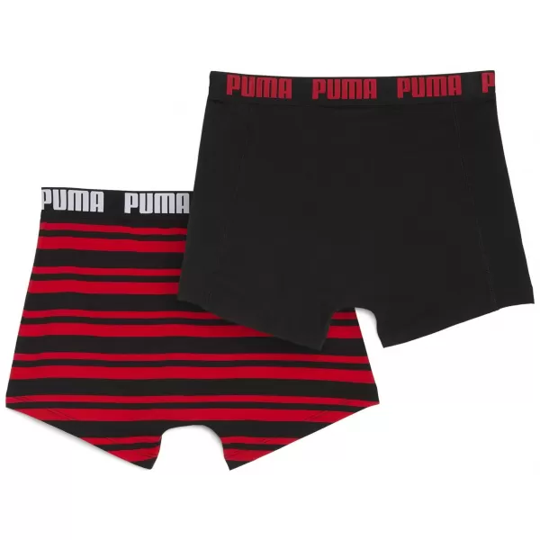  Мъжки боксерки PUMA MEN EVERYDAY HERITAGE STRIPE BOXER 93832605 ЧЕРВЕНО/ЧЕРНО 
