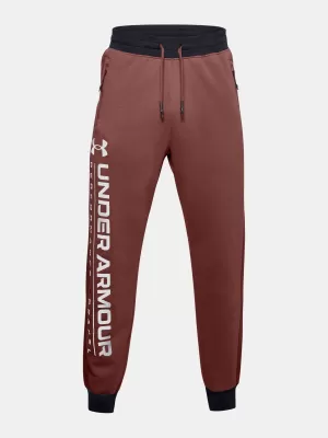 Мъжки спортен панталон UNDER ARMOUR MEN'S UA RIVAL FLC AMP JGS 1357125-688 ЧЕРВЕНО