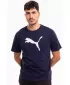 Мъжка тениска PUMA TEAMRISE LOGO JERSEY COTTON 658705-06 PUMA NAVY/PUMA БЯЛО
