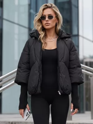 Дамско яке DSTREET TY5826 ЧЕРЕН