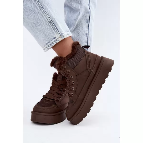  Дамски обувки BIG STAR SHOES UU274168 КАФЯВИ/БЕЖОВИ СЕНКИ 