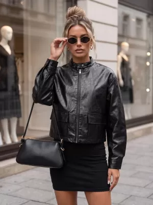 Дамско яке DSTREET TY5849 ЧЕРЕН
