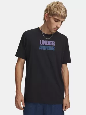 Мъжка тениска UNDER ARMOUR M BLOCK LOGO SS 6009250-001 ЧЕРЕН