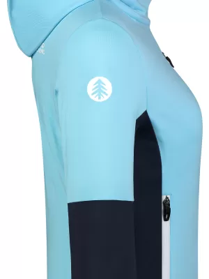 Дамски суичър powerfleece NORDBLANC RAVINE NBSFL8336 СВЕТЛО СИНЬО
