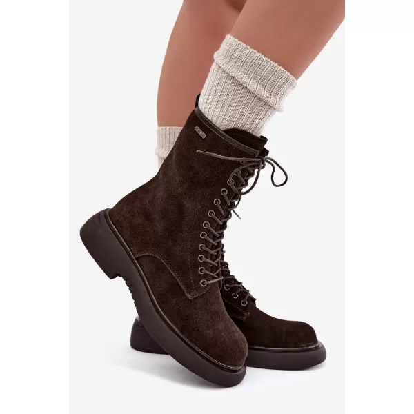 Дамски обувки BIG STAR SHOES UU274612 КАФЯВО/БЕЖОВО 