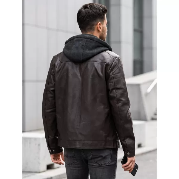  Мъжко яке DSTREET TX5148 КАФЯВО 