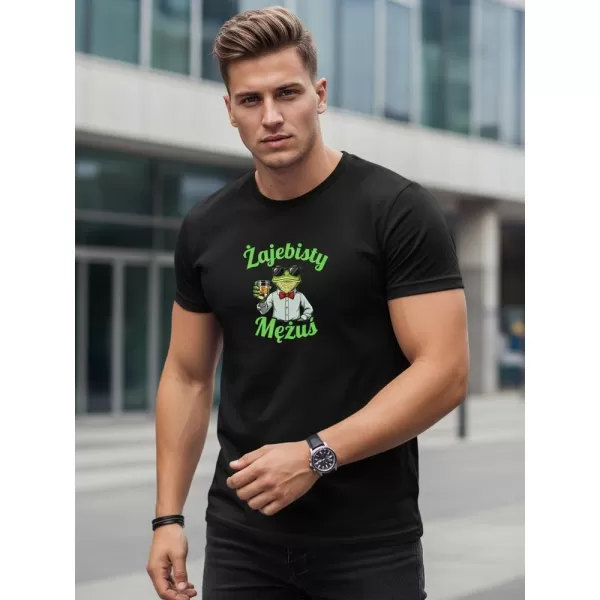  Мъжка тениска DSTREET NX0103R-BK ЧЕРЕН 