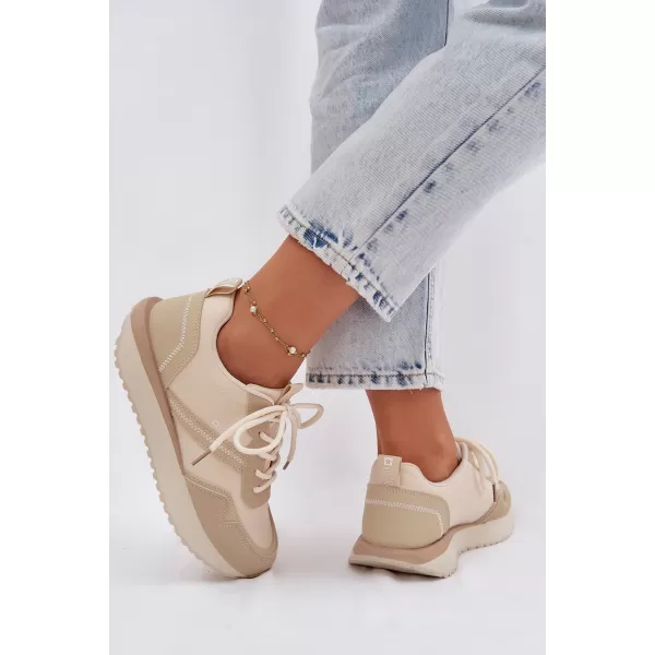  Дамски кецове BIG STAR SHOES TT274278 БЕЖОВО 