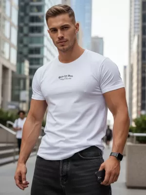 Мъжка тениска DSTREET RX5434 БЯЛО