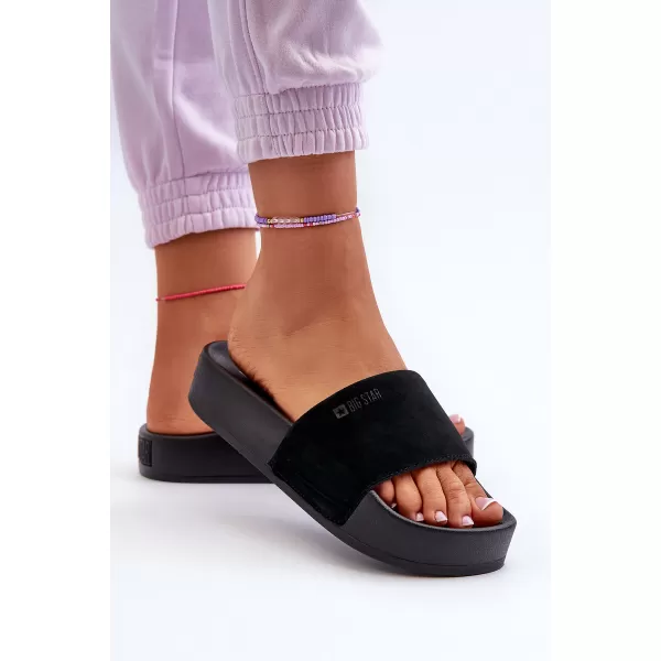 Дамски чехли BIG STAR SHOES NN274A670 ЧЕРЕН 