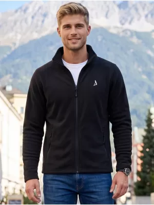 Мъжки поларен суичър ALTISPORT ALM002852 ЧЕРНО И СРЕБРИСТО
