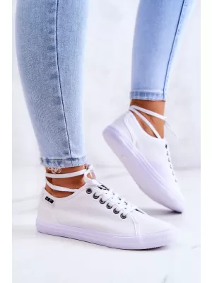 Дамски кецове BIG STAR SHOES W274835 БЯЛО