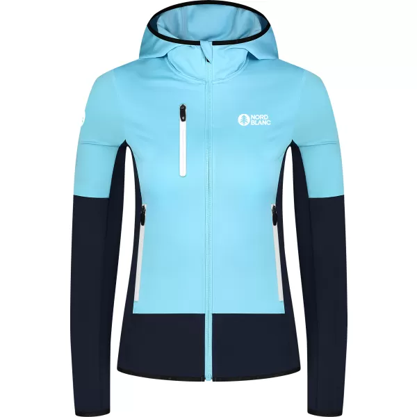  Дамски суичър powerfleece NORDBLANC RAVINE NBSFL8336 СВЕТЛО СИНЬО 